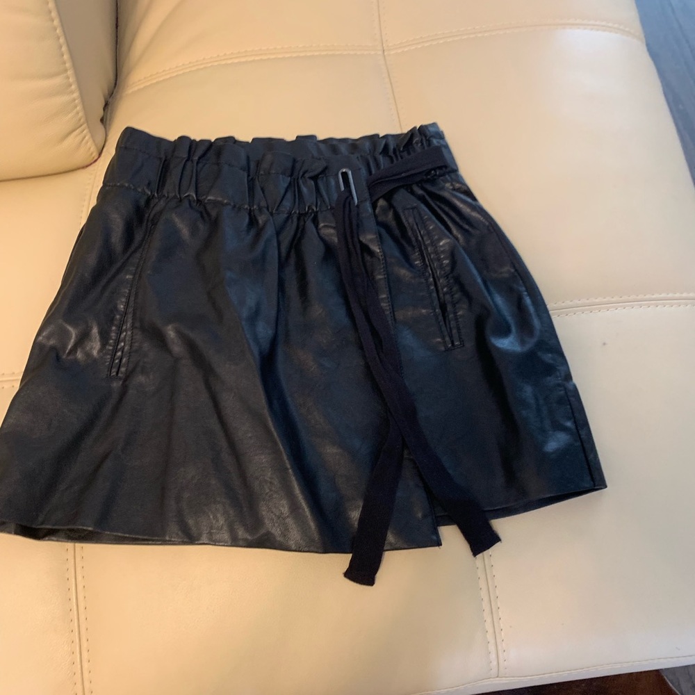 Vegan leather skirt